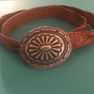 Lauren,Ralph Lauren-Genuine Leather Braided Belt.